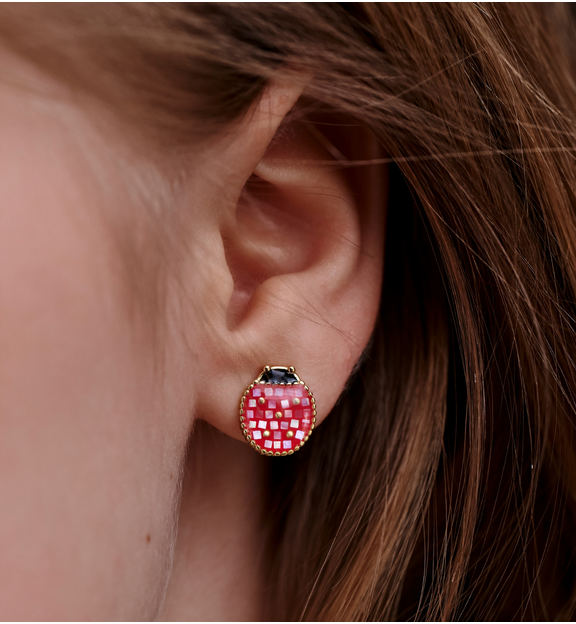 Kolczyki z biedronkami KSS2057