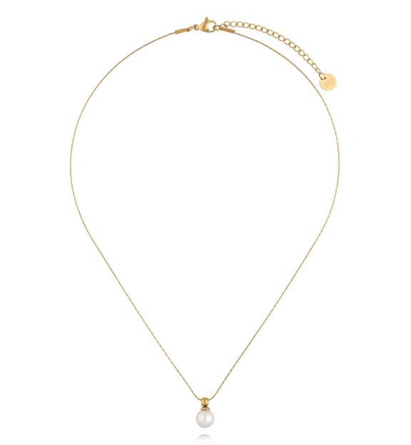 Naszyjnik z perłą w kolorze złota NSY0911