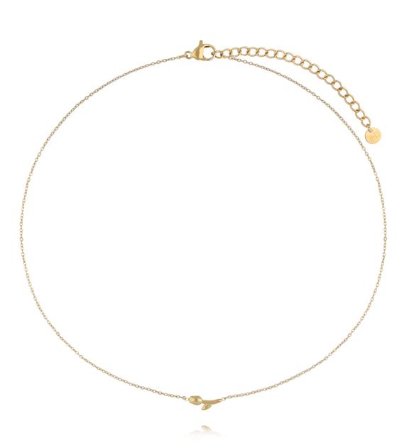 Naszyjnik z tulipanem złoty NSY0757