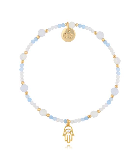 Bransoletka opalizująca z ręką Fatimy BTW2188