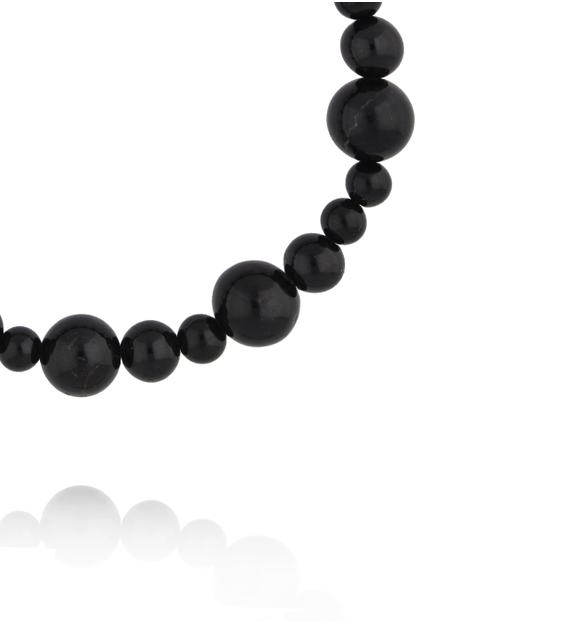 Bransoletka z naturalnego czarnego turmalinu BPA0627