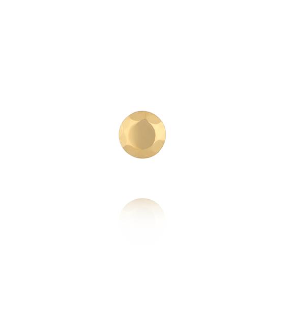 Kolczyk labret złocony, fasetowany, okrągły KSA2424