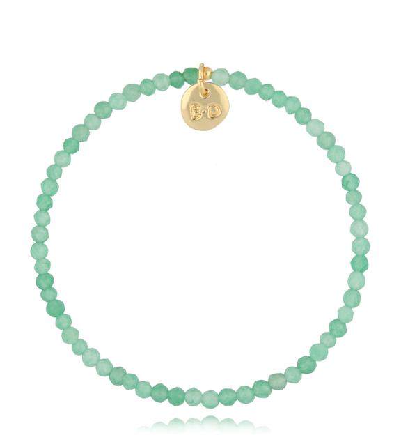 Bransoletka z zielonymi jadeitami Embla BTW1698
