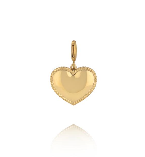Charms złote serce duże CHA0205