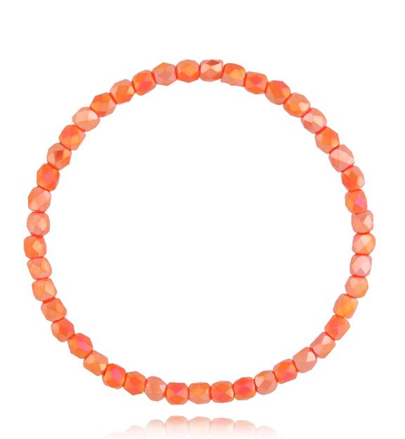 Bransoletka z kryształkami pomarańczowa Natalie BCY0198