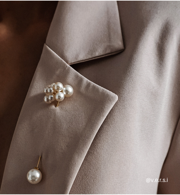 Szpilka złota z perłami Thiane BRPE0004