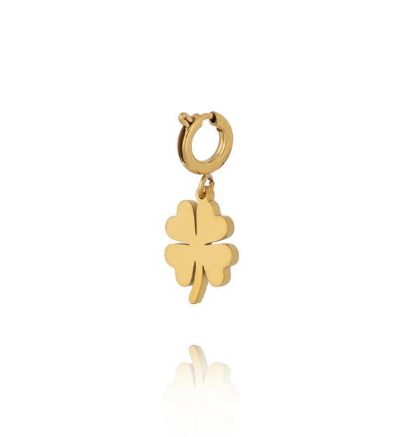 Charms złota koniczynka na szczęście CHA0276