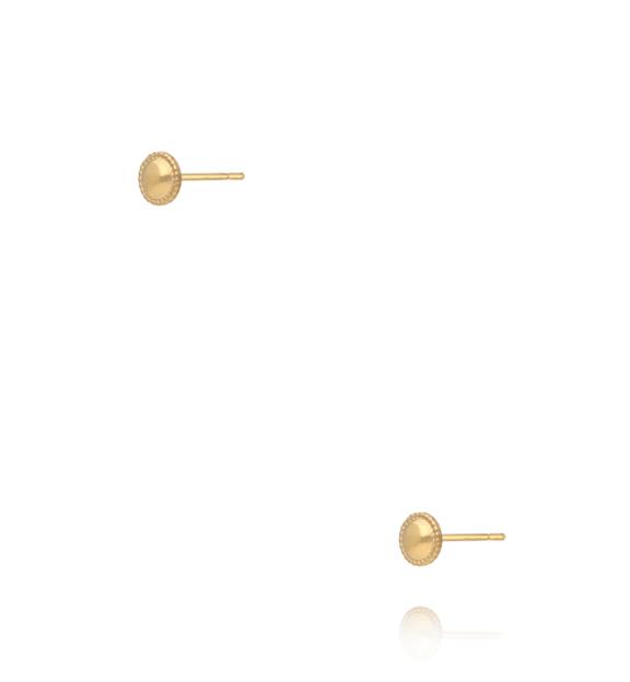 Kolczyki okrągłe – złocone KSY0569