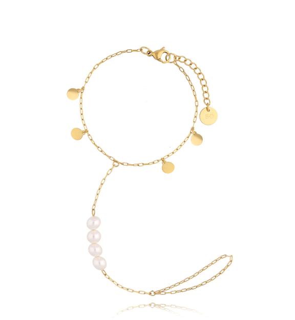 Bransoletka złota z perełkami Riviera BSA0437