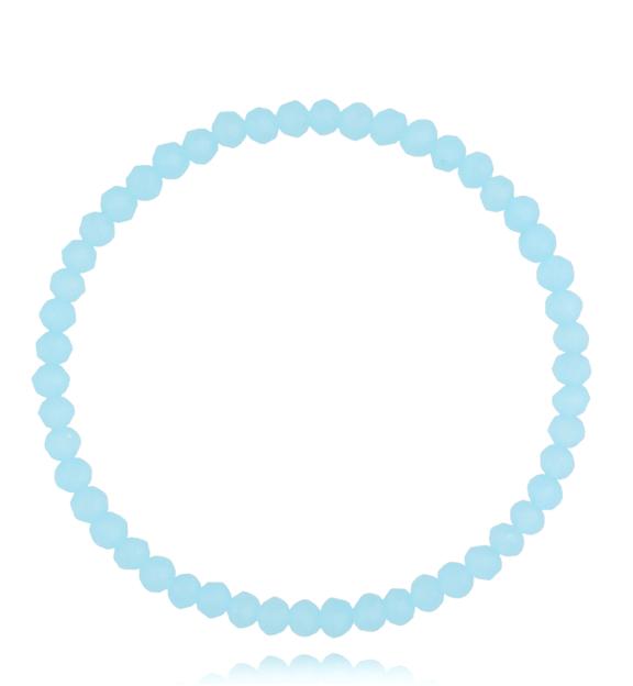 Bransoletka z niebieskimi kryształkami Luminous Crystal 4 mm BCY0266