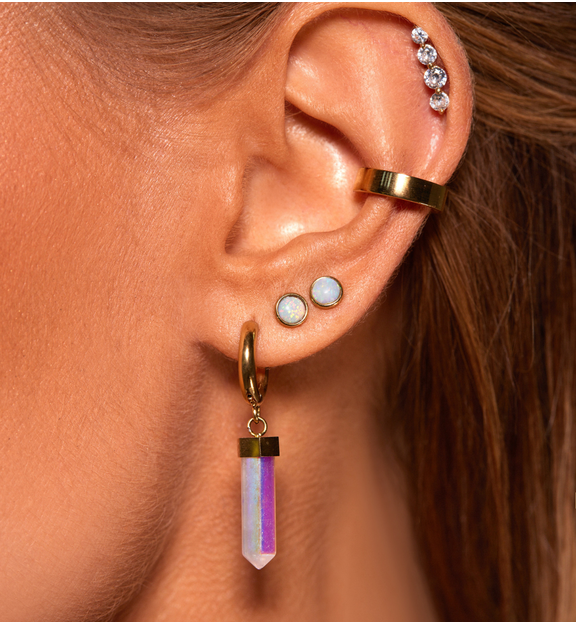 Kolczyki z kwarcami Destino KLB0047