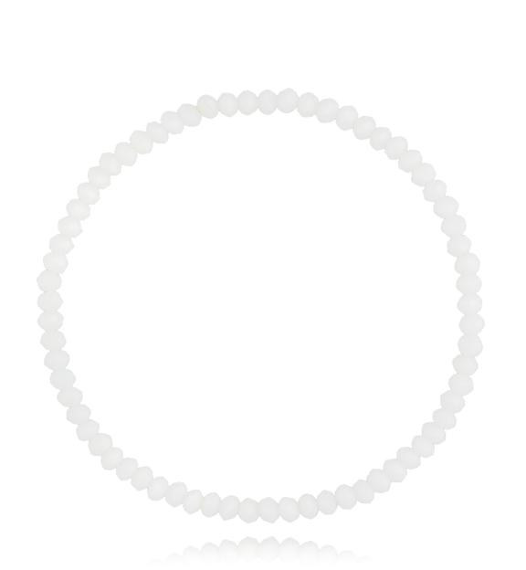 Bransoletka z białymi kryształkami Luminous Crystal 3 mm BCY0247