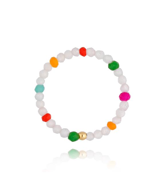 Pierścionek biały Rainbow Friends PTW0379