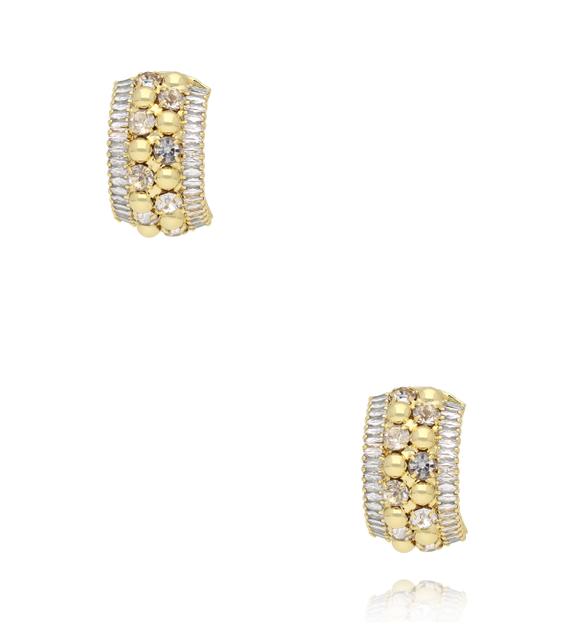 Kolczyki z cyrkoniami złote KSS2197