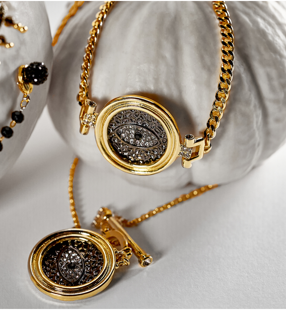 Naszyjnik złoty z okiem Manon NS0235