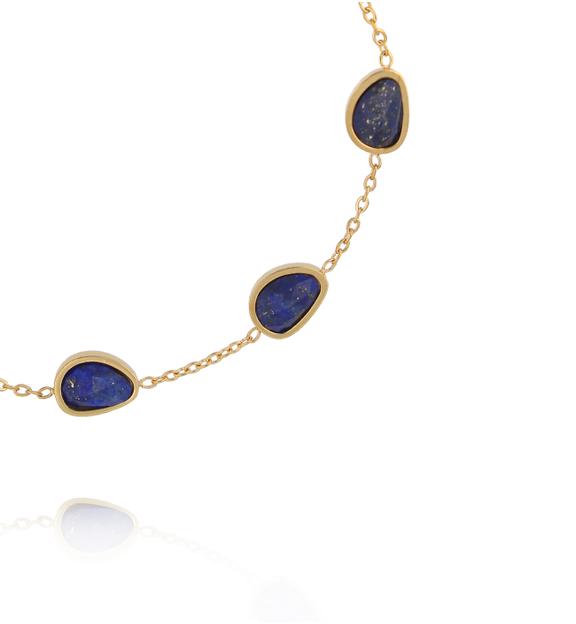 Bransoletka z nieregularnymi lapisami lazuli BEA0226