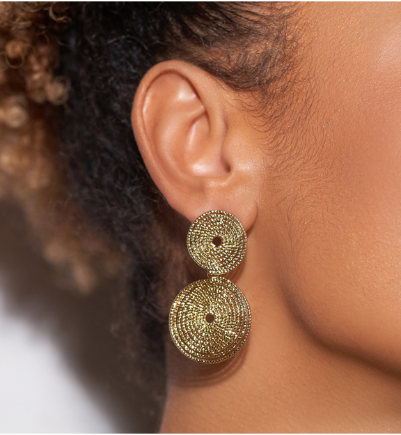 Kolczyki złote koła Let Me Shine KRG0886