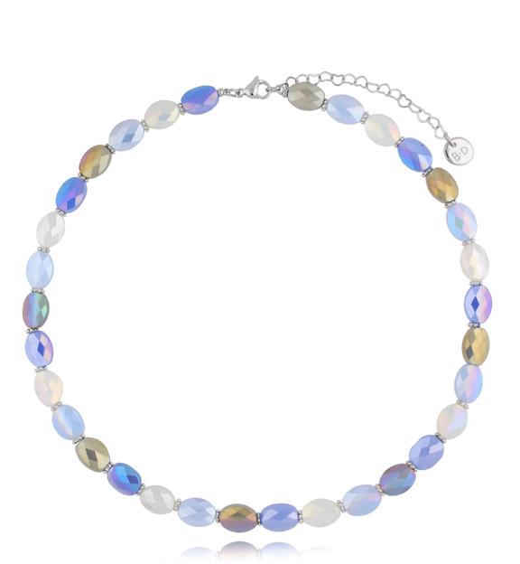 Naszyjnik z kryształkami niebieski Togue NCY0023