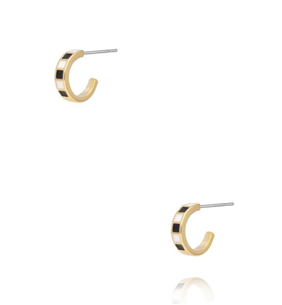 Zestaw złotych kolczyków KLU0176