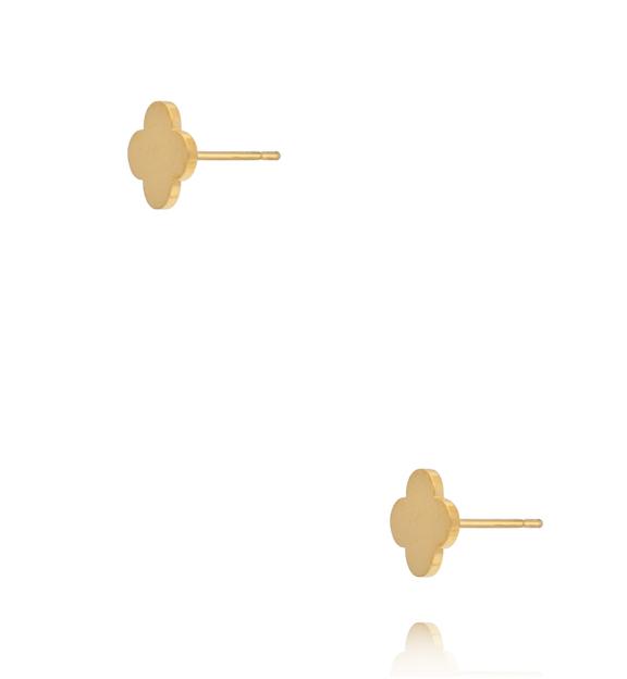 Kolczyki sztyfty w kształcie koniczyny KSY0705