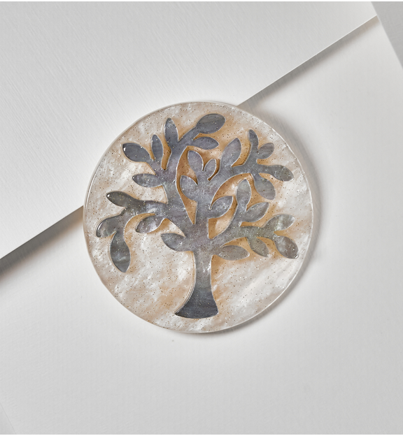Broszka z drzewkiem Gray Tree BRZA0036