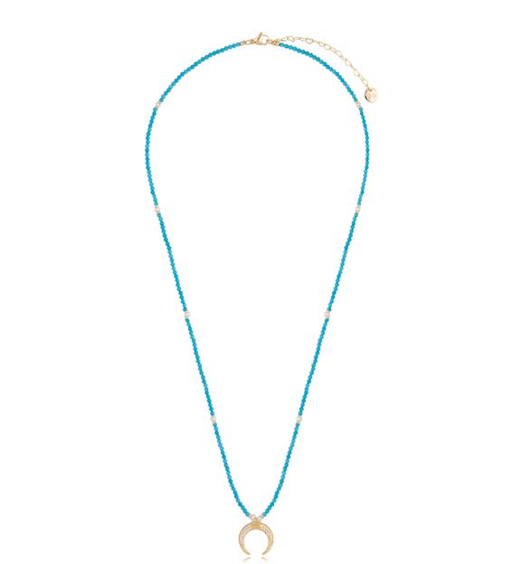 Naszyjnik z magnezytami i księżycem Bono NTW0443