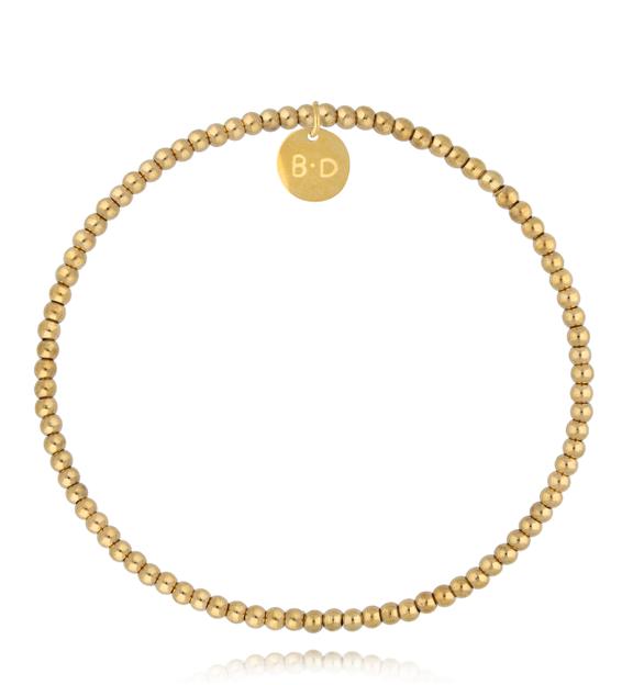 Bransoletka z kuleczek ze złoconej stali szlachetnej BTW3600