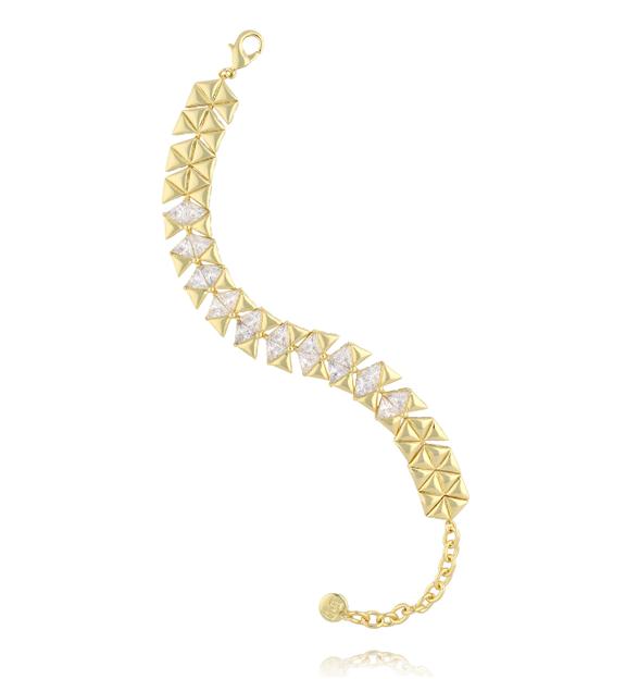 Bransoletka z geometrycznymi kryształami BSS0273