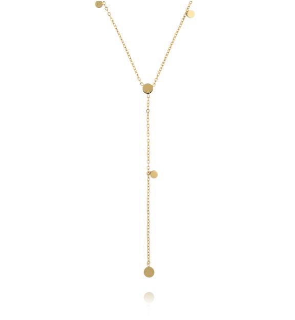 Naszyjnik długi z krawatką złoty NSY0597