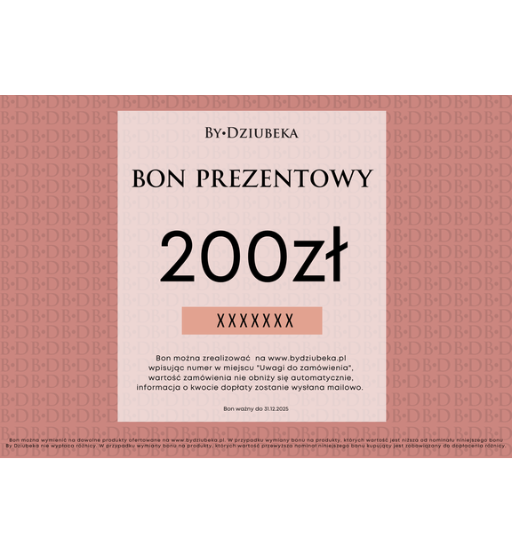 Bon Prezentowy 200 zł online do wydruku BON200