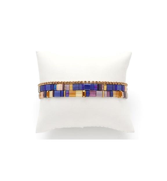 Zestaw chabrowych bransoletek Yummy BSC1798