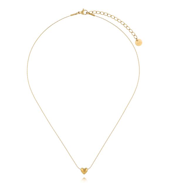 Naszyjnik z subtelnym sercem w kolorze złota NSY0935