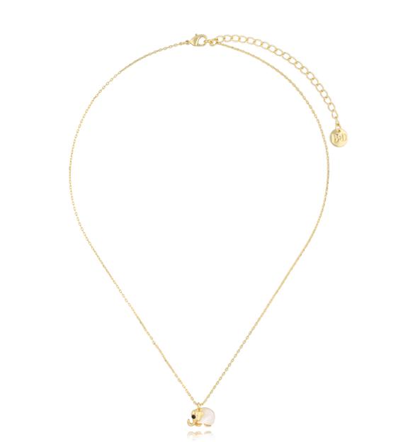 Naszyjnik złoty ze słonikiem Glam Charms NS0257