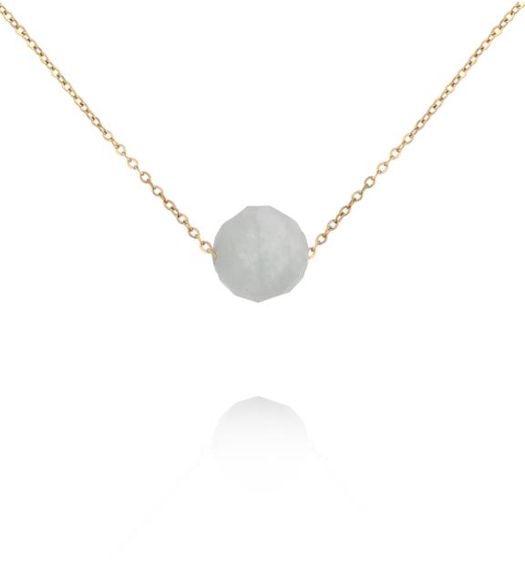 Naszyjnik z awenturynem na delikatnym łańcuszku NLB0344