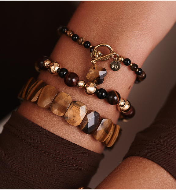 Zestaw bransoletek z kamieni naturalnych – Tygrysie Oko ZN0004