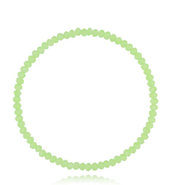 Bransoletka z zielonymi kryształkami Luminous Crystal 3 mm BCY0262