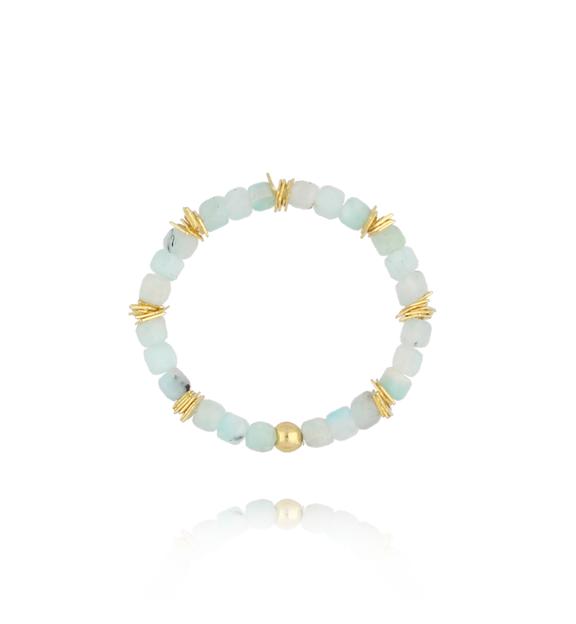 Pierścionek z amazonitami Duchess PSC0599