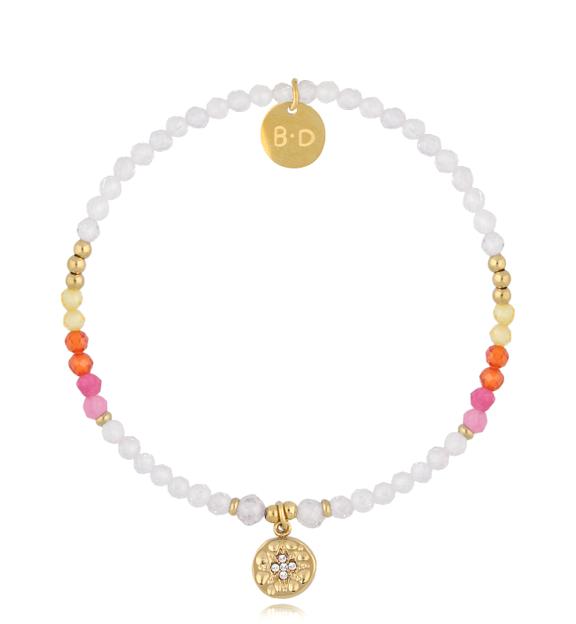 Bransoletka z cyrkoniami i zawieszką Iris BTW2653