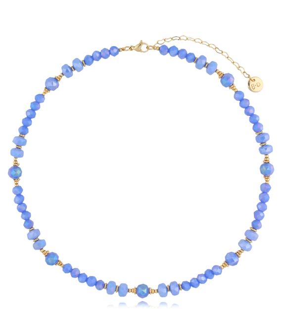 Naszyjnik z niebieskimi kryształkami Clear Sky NCY0043