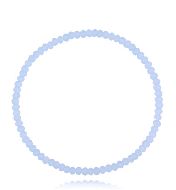 Bransoletka z niebieskimi kryształkami Luminous Crystal 3 mm BCY0271