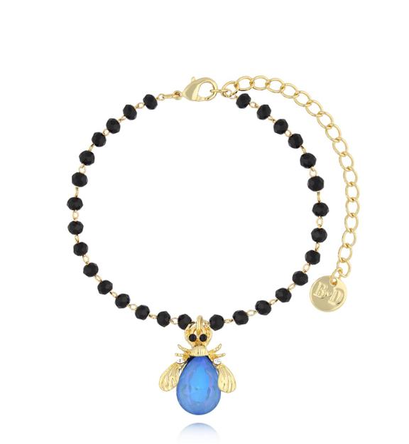 Bransoletka z niebieskim owadem Midnight BMI0190