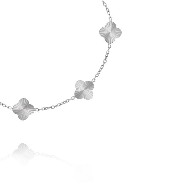 Bransoletka z motywem czterolistnych koniczynek BSY0601