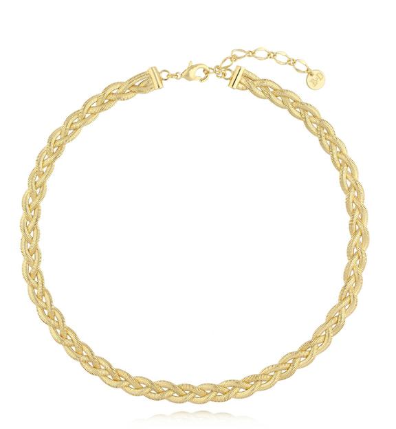 Naszyjnik złoty warkocz Playdate NRG0505