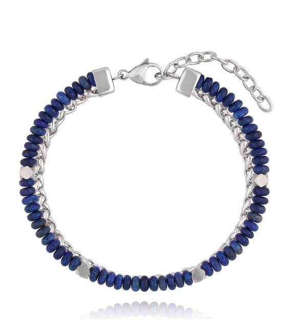 Bransoletka męska z lapisami BMITC0833