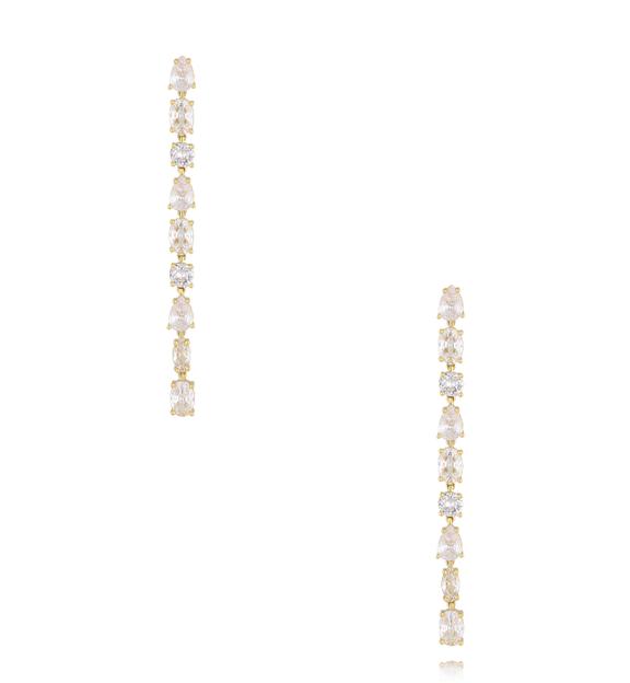 Kolczyki długie z cyrkoniami KSS2172