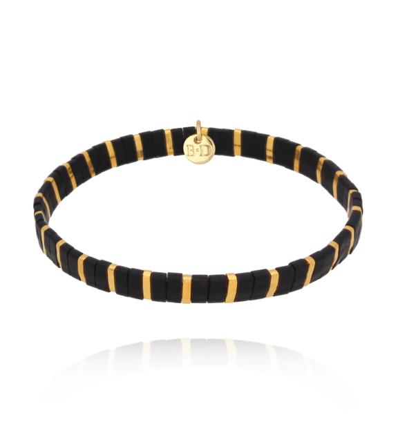 Bransoletka czarno złota Yummy BSC1710