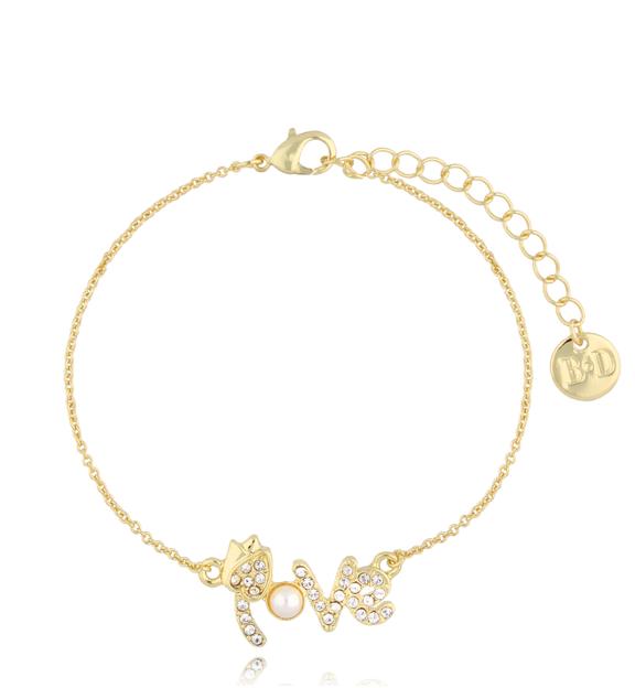 Bransoletka z napisem Love BSS0168