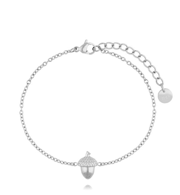 Bransoletka z żołędziem srebrna BSA0799