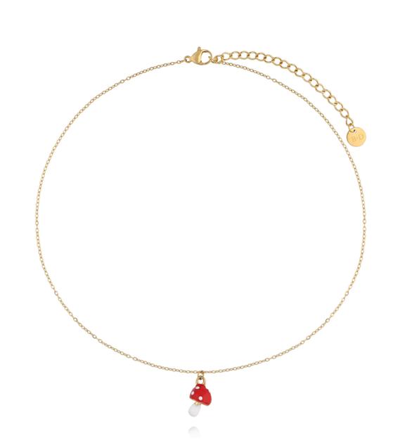 Naszyjnik dla dziewczynki w kształcie muchomorka NSY0806