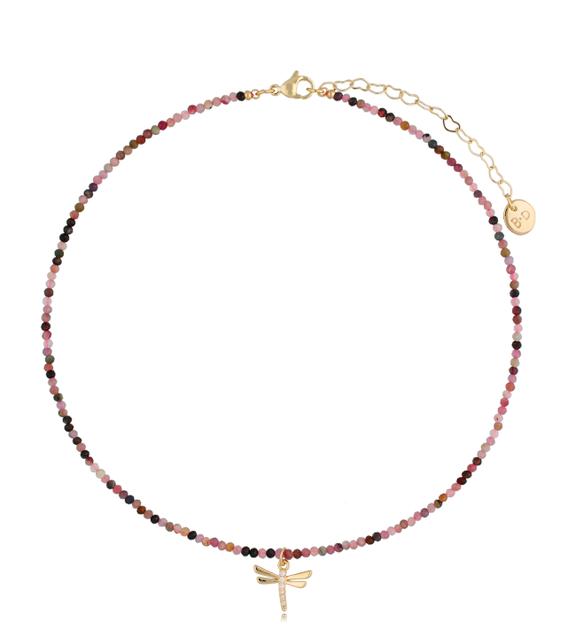 Naszyjnik z turmalinami i ważką Lifestyle NTW0546